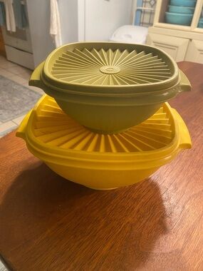 Tupperware Servalier bowls, from the 1970s, 
Set Of Two